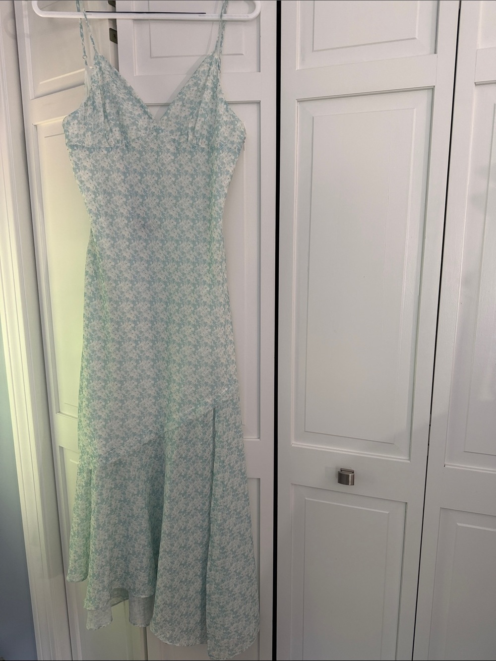 Cotton Candy LA Blue Floral maxi Dress Women’s L